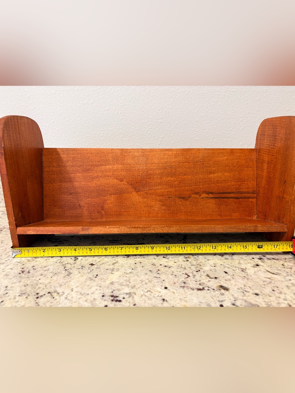 Solid Wood Book Display Shelf / Wall Shelf – Rustic Traditional - Picture 8 of 9